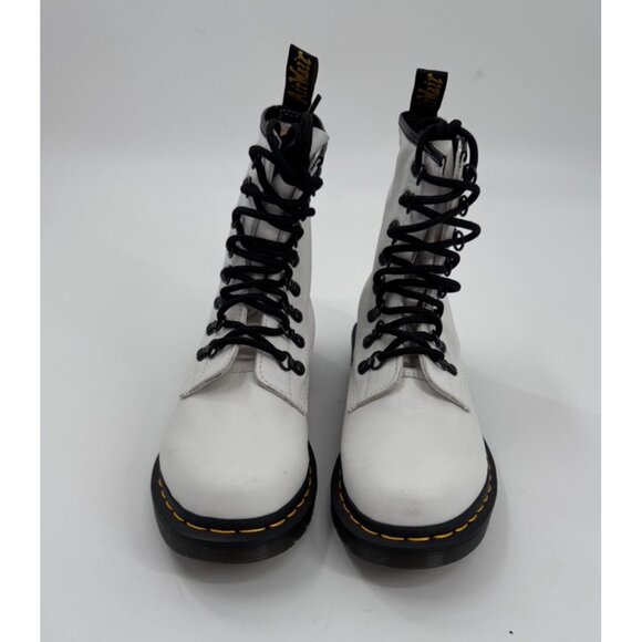 Dr. Martens 1460 White Leather Lace-Up Boots Womens Size 8 US / 6 UK / 39 EU - Picture 2 of 13